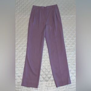 Carlisle Lavender 100% silk high rise Women's Trousers